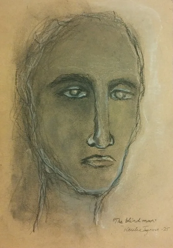 The blind man av Lenha Tagesson