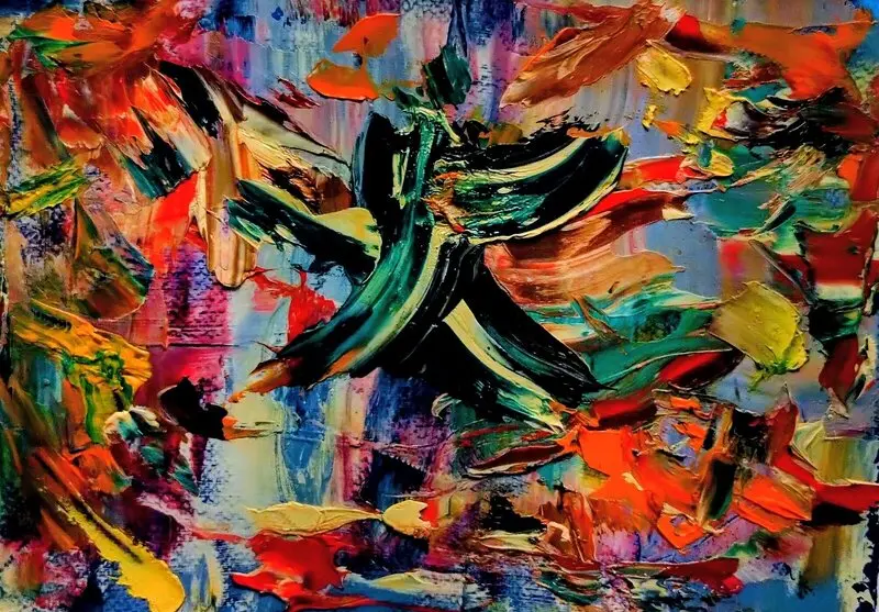 Oljemålning Energi av Thomas Nilsson