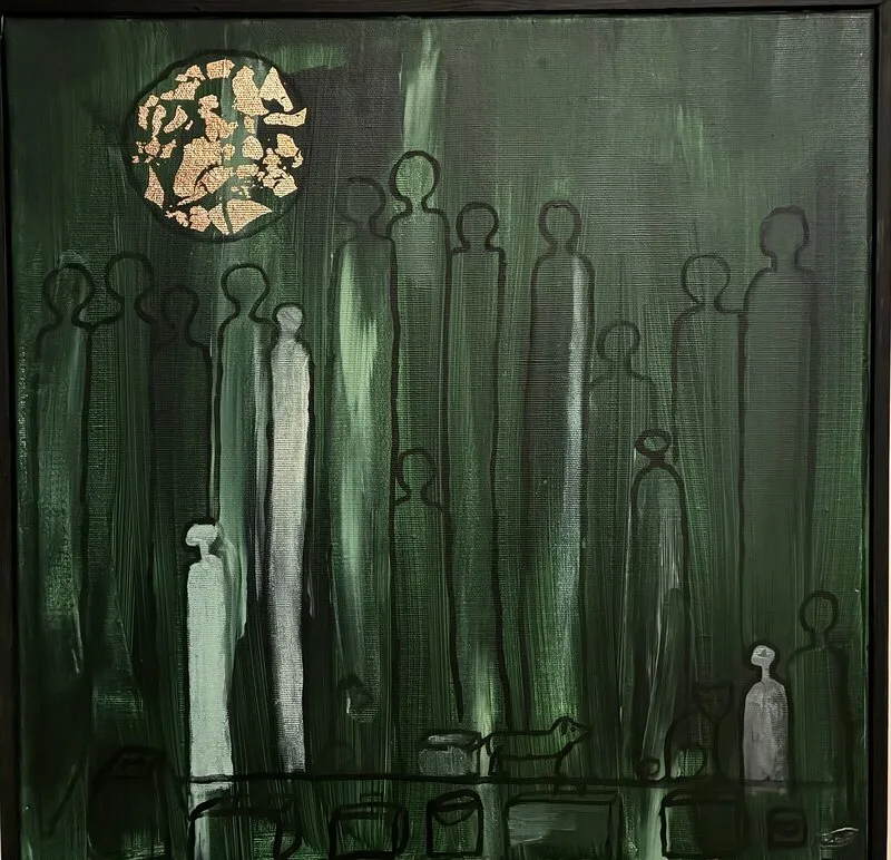 Akrylmålning av Petra Nord