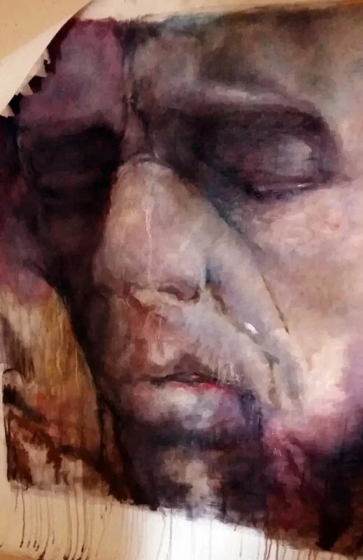 Oljemålning Vetteduk av Berthel Martinson