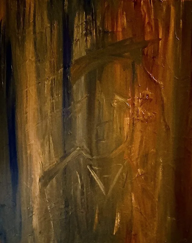 Akrylmålning What Remains Now av Daniel Hortlund