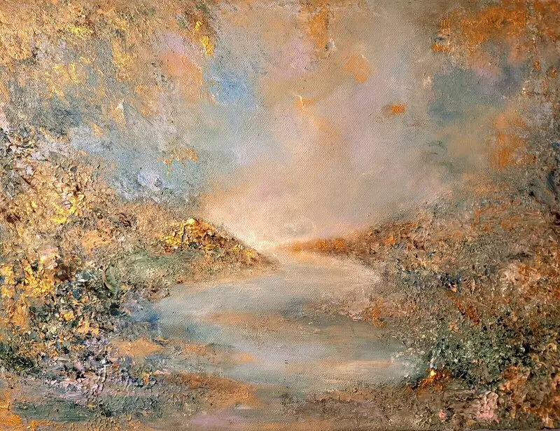 Akrylmålning . av Katrin Derholm