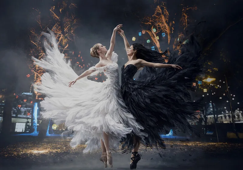 Adagio of a Black and a White Swan Pas de Deux av Jörgen Thornberg