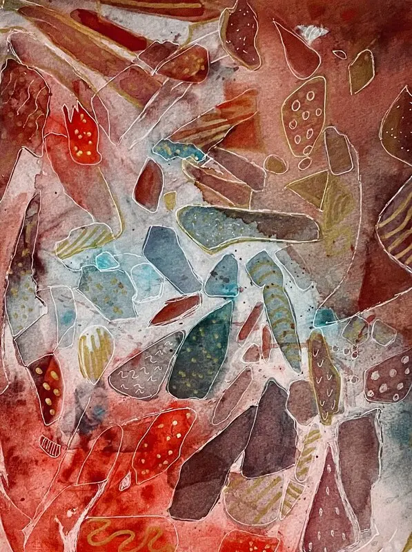 Akvarell Summan av delarna av Gunilla Tuvin