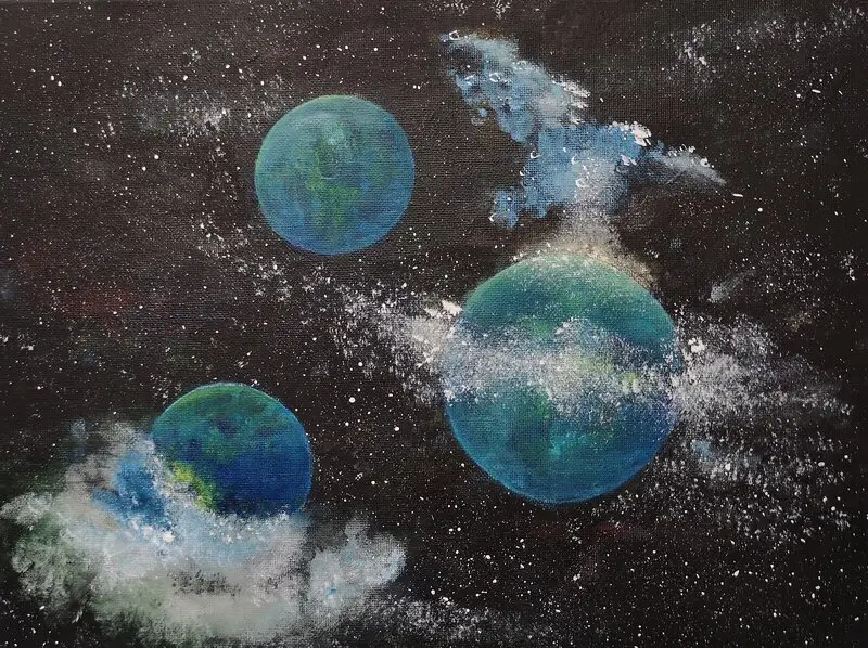 Akrylmålning The Chosen av Annica Alvesdotter Lundgren