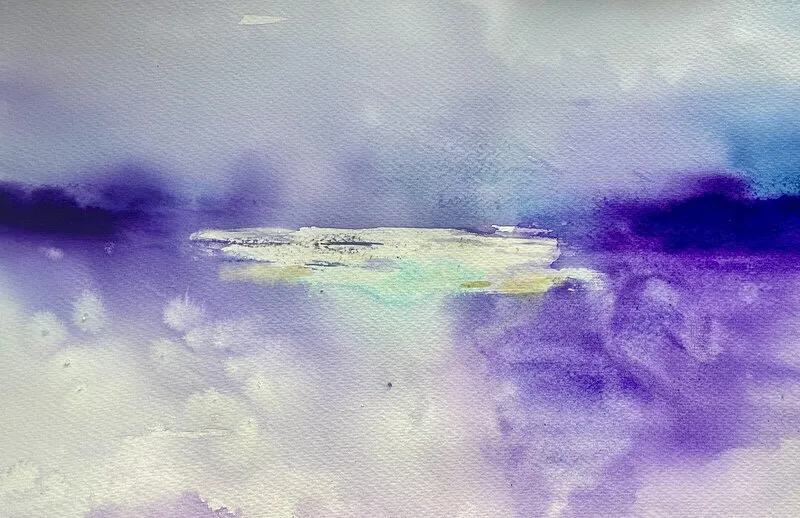 Akvarell Nordiskt dis av Gunilla Tuvin