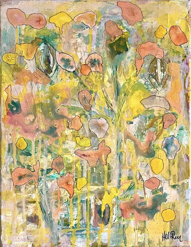 Akrylmålning Longing av Helena Renström