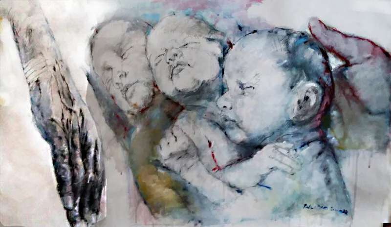 Oljemålning av Berthel Martinson