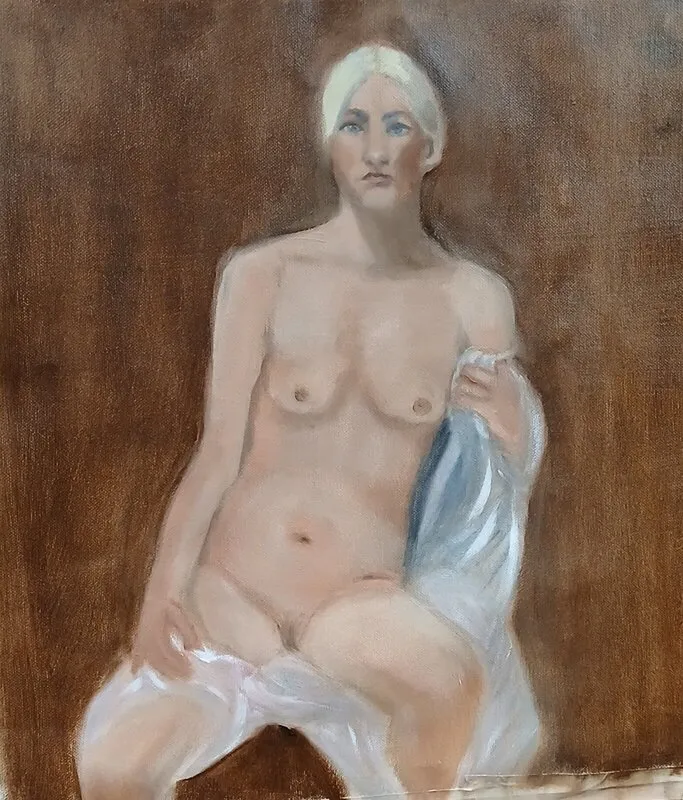 Oljemålning Henrika av Viveca Dahlen