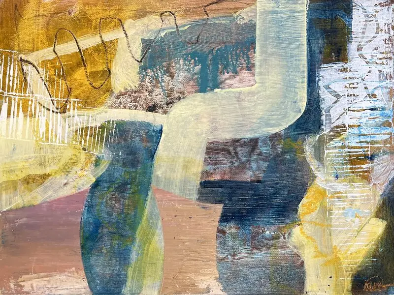 Akrylmålning Vändpunkt av Katarina Wetter-Edman