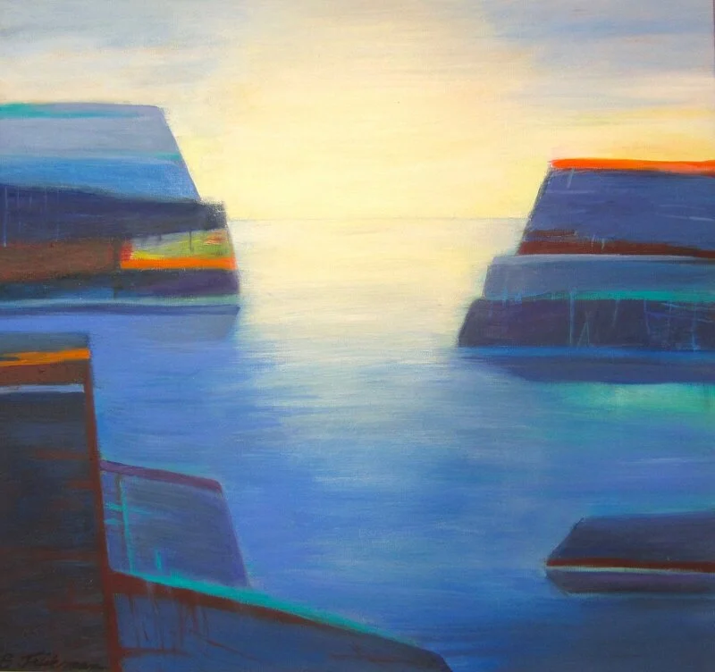 Akrylmålning öppning av Eva Friskman