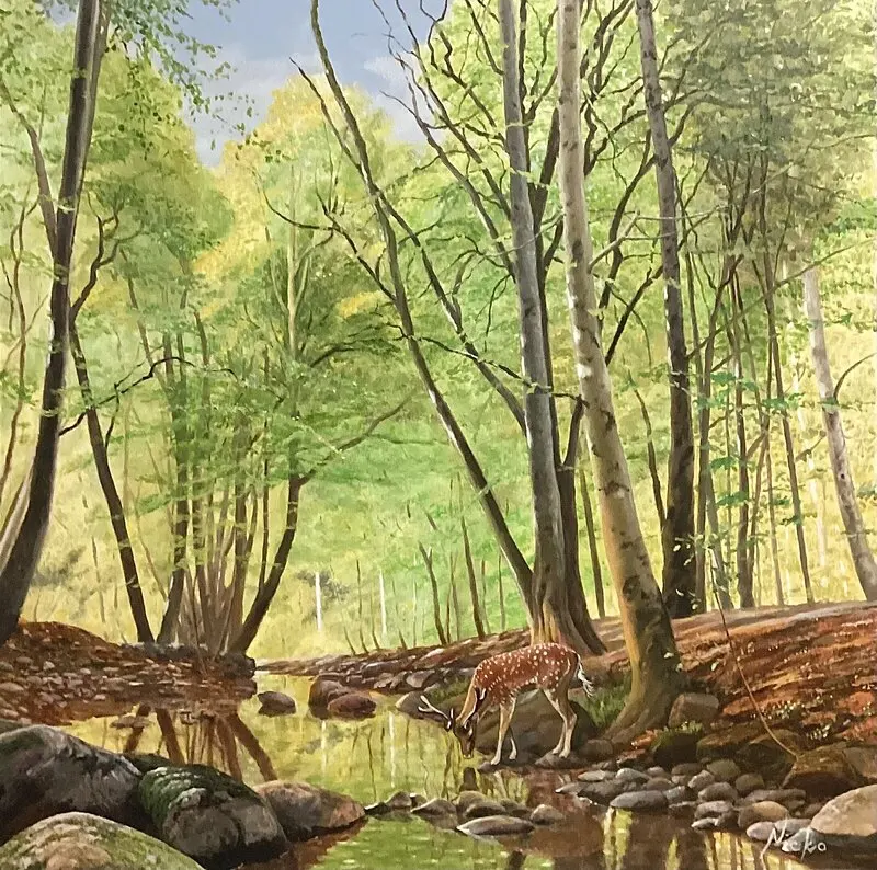 Oljemålning The beauty of nature av Nickolas Svensson