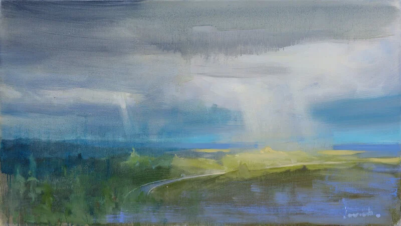 Oljemålning Romantic Landscape - II av Alexander Levich