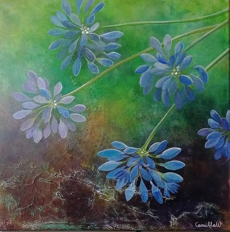 Akrylmålning In the bloom av Camilla Widen