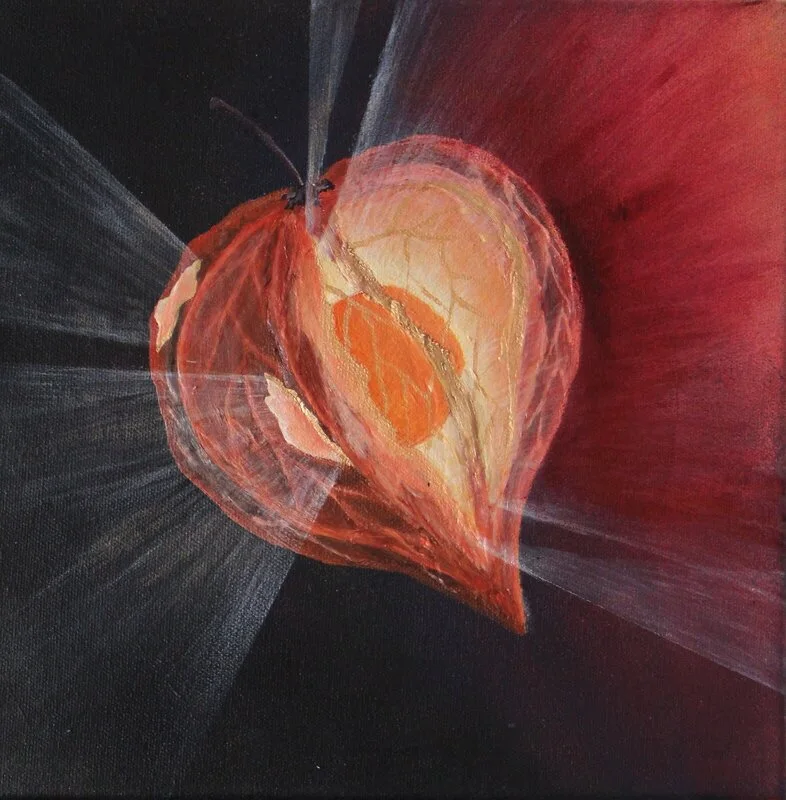 Akrylmålning Liten skatt av Sara Sörensen