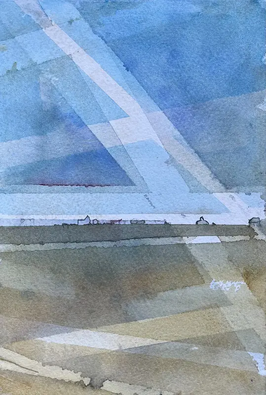 Akvarell Landskap av Herman Heijmans