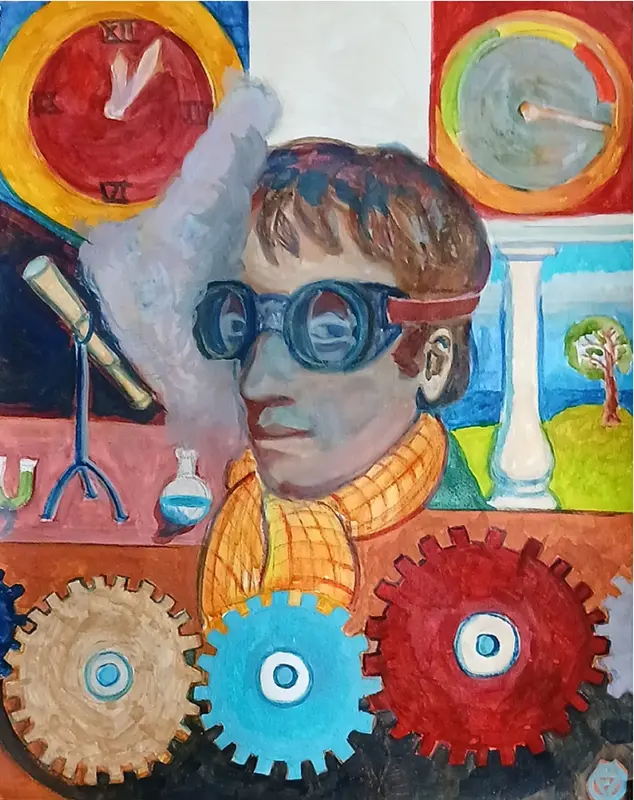 78 ) William Wordsworth in Steampunk Googles. av Victor Finnigan