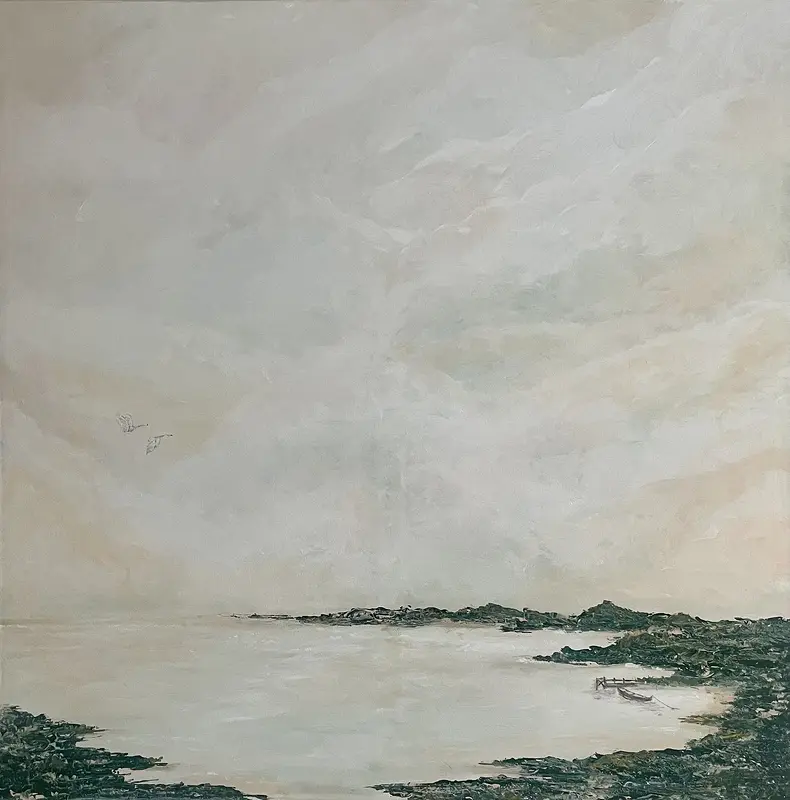 Akrylmålning Stilla vik av Désirée Bognäs