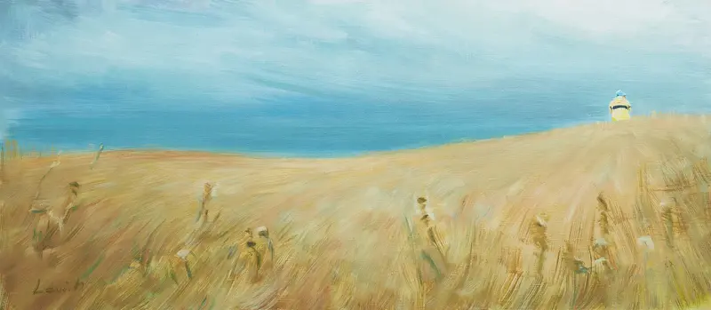 Oljemålning Water and the Land av Alexander Levich