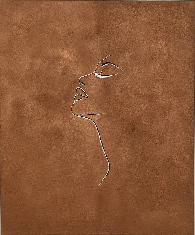 Akrylmålning The Silence av Alexandra Hofve