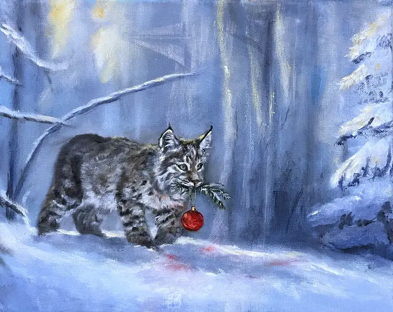 Oljemålning Tjuven av Lizette Wedin