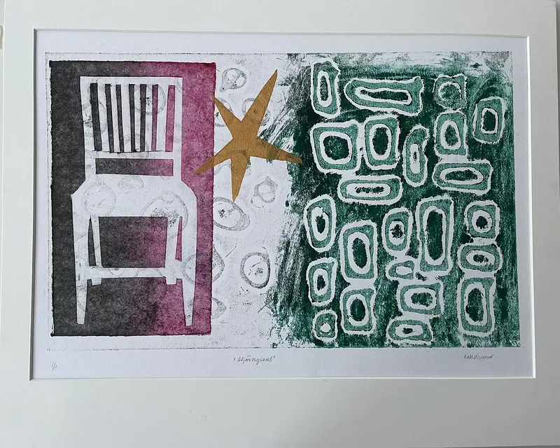 Stjärnglans med vit, syrafri passepartout av Ewa Öhlund