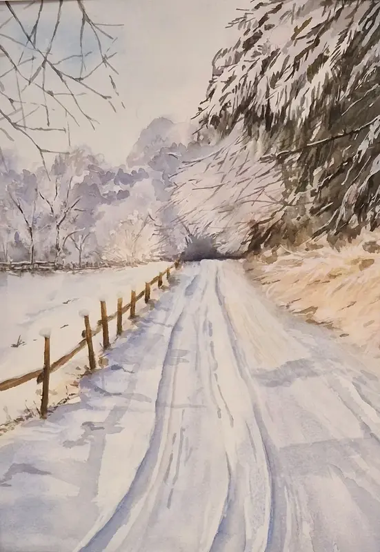 Akvarell av Anna-Maria Esback