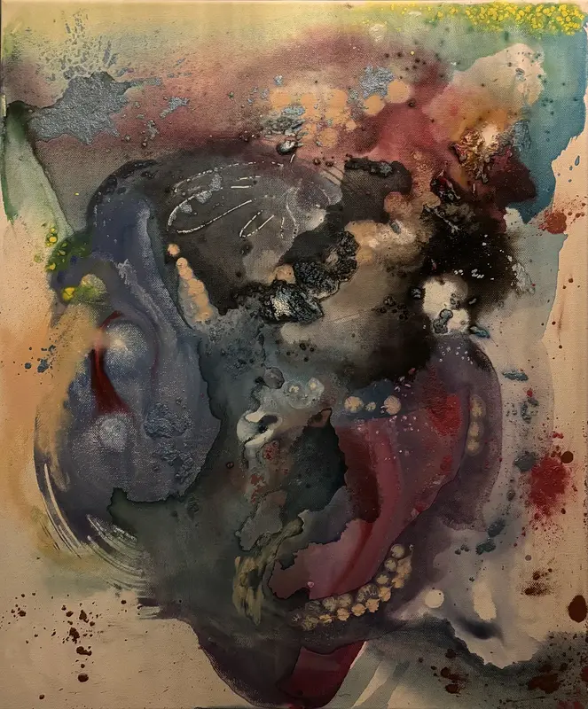 Akrylmålning Jävligt förvirrande av MALIN Ridderfors