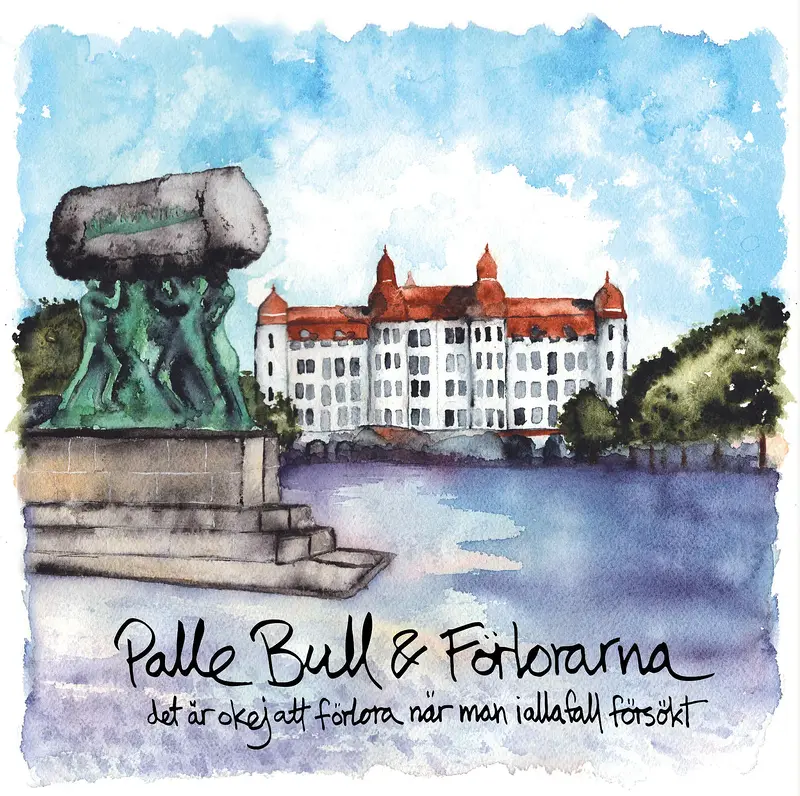 Akvarell Det är okej att förlora när man iallafall försökt av Kiba Gustafsson