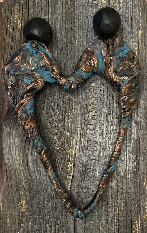 Skulptur Together Forever, old stile av Amie Norrman Söderman