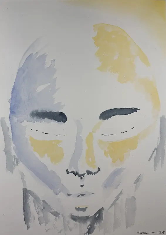 Akvarell Inner Silence av Bertil Sparr