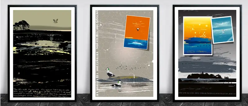 Fåglars avtryck av Ola Carlberg