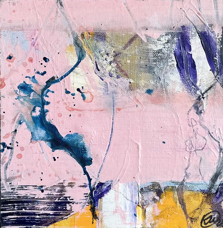 Akrylmålning Jag dansar av Katarina Wetter-Edman