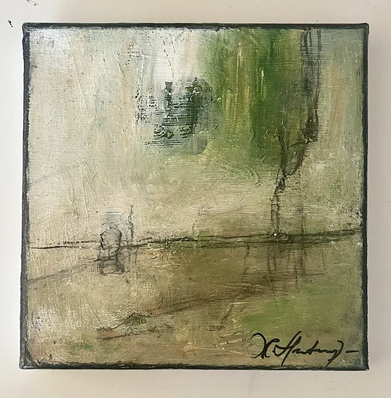 Akrylmålning I Parken av Maria Hamberg