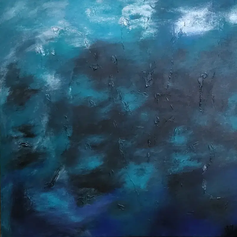 Akrylmålning Oceans of Time av Heléne Johansson