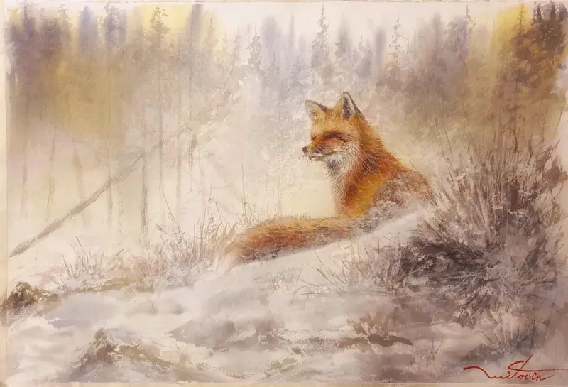 Akvarell av Joakim Wictorin