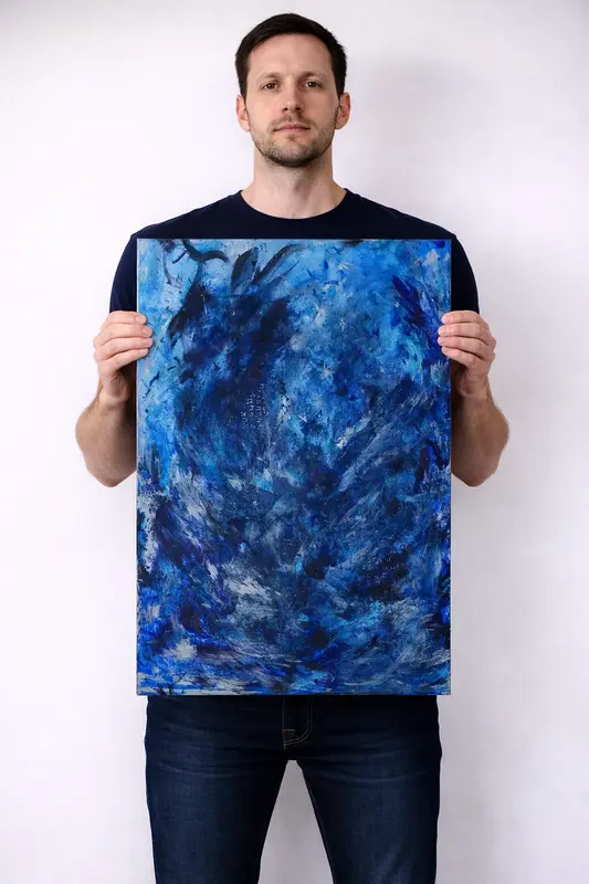 Akrylmålning Water2 av Alex Colard