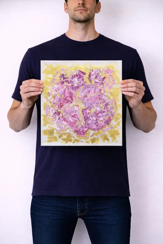 Akrylmålning Roses av Alex Colard