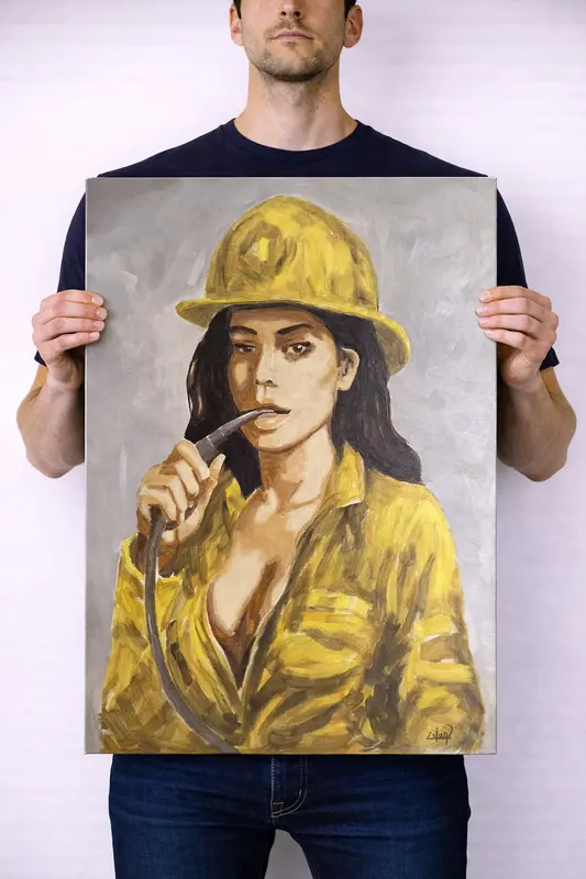 Oljemålning Girl3 av Alex Colard