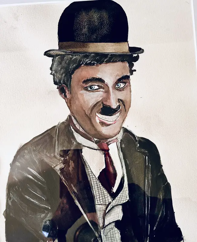 Akvarell Chapling av Bengt Uusitalo