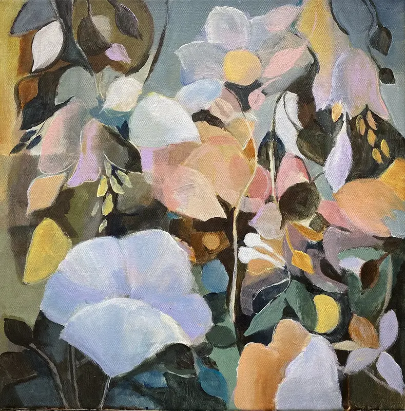 Akrylmålning Ljusets vila av Arja Hermansson