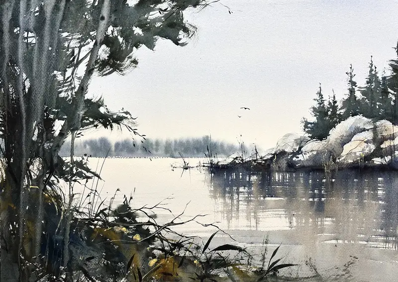 Akvarell Passage av Anders Andersson