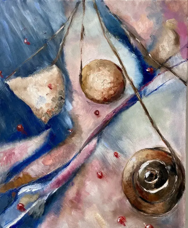 Oljemålning Kanelbullens dans av Sonja Pleijel