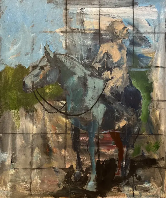 Akrylmålning Tillbakablick av Per Kornhall