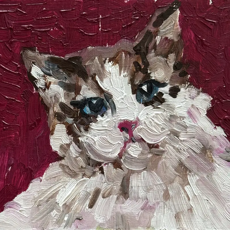 Oljemålning Katten av Ekaterina Dutkevich