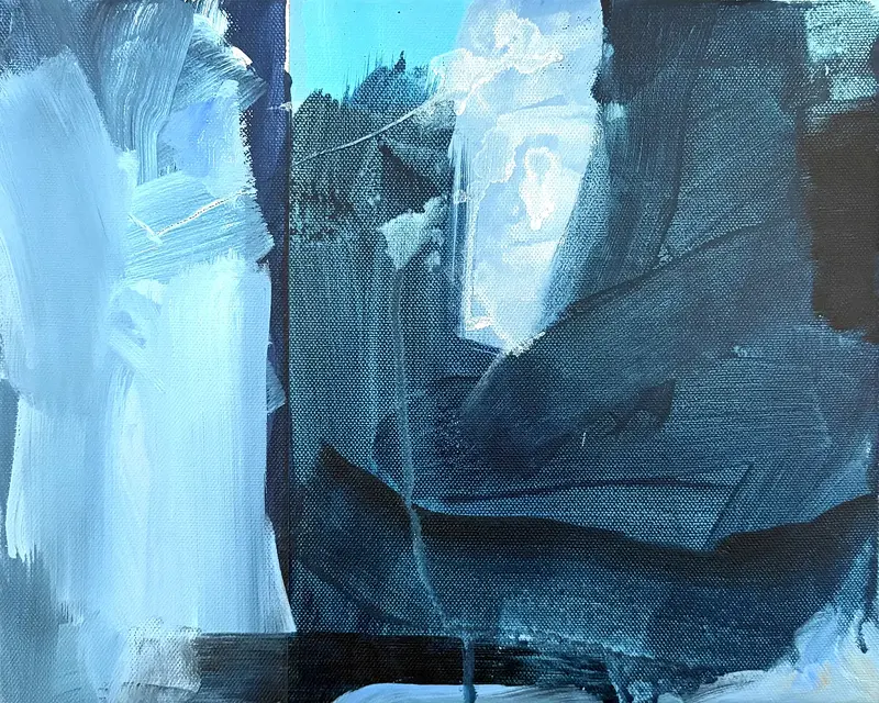 Akrylmålning Quiet movement av Joakim Bernhardsson