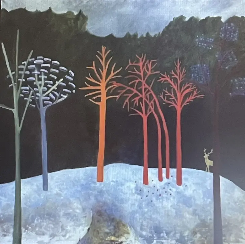 Oljemålning Guldhjorten av Ewa Öhlund