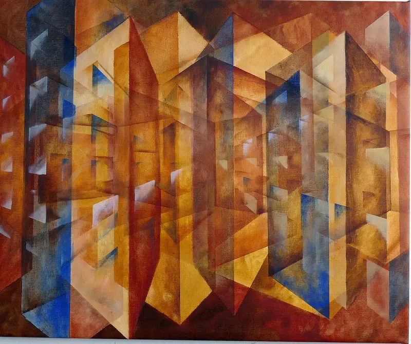 Oljemålning Imperfekt av Ilse Hviid