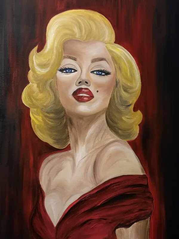 Oljemålning Merlin av Sara Askelund