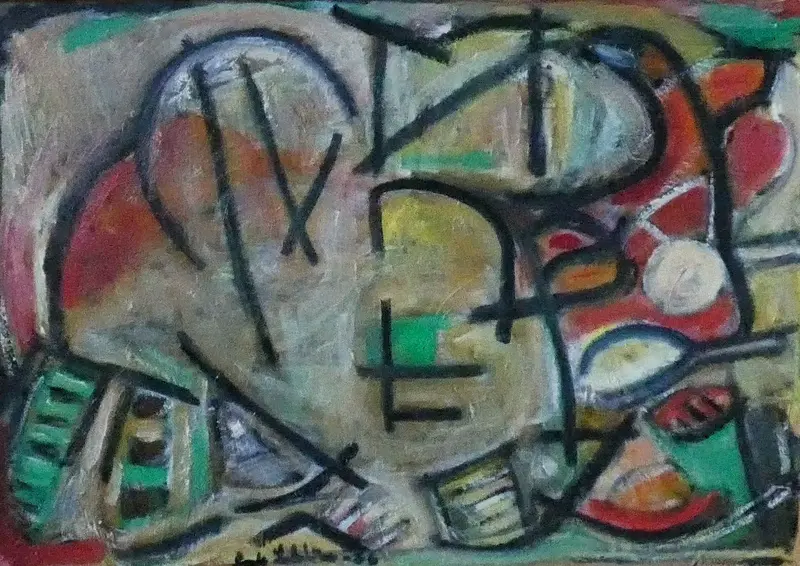 Oljemålning Naturen vaknar av Svante Lutström